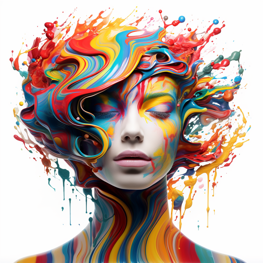 fotofinis_a_colorful_womans_head_covered_in_colorful_patterned__ce9805c7-0747-481b-bc88-a314344802de